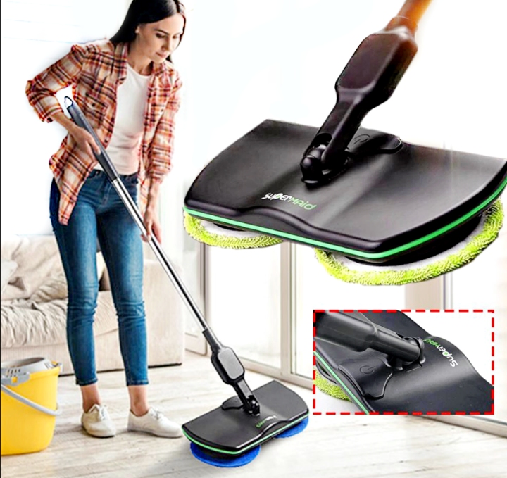 SuperMaid 2IN1 Rechargeable Cordless Electric 360 Rotative Rotary Spin