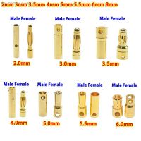 ✙❍✥ 2mm 3mm 3.5mm 4mm 5mm 5.5mm 6mm 8mm RC Battery Gold-plated Bullet Banana Plug High Quality Male Female Bullet Banana Connector