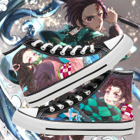 Kietu Yaiba Anime cartoon students high help cosplay Demon Slayer shoes canvas fashion casual shoes comfortable men.