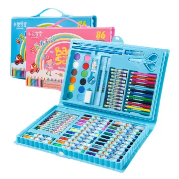 168/208 PCS Kids Super Mega ART Coloring Set Painting set Color Set Water  Color Pen Crayon Drawing set For Children Gifts Tools Kit Boys Girls  Students Christmas Birthday Holiday Festival Neon Book