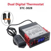 hot【DT】 Digital Thermostat Temperature Humidity STC-3028 Thermometer Hygrometer Incubator Controller 220V 12V 24V