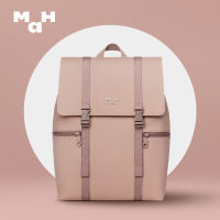 top●MAH Classic Solid Color Laptop Backpack Women PU Frosted High-end School Bag Large Capacity Men Travel Backpack