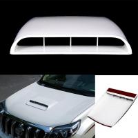 สีขาวตกแต่งรถยนต์ Air F LOW บริโภค Hood Scoop Vent Bonnet ปกสากล