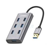 7 Port USB HUB v3.0 ONTEN OTN8108 (Black) ประกัน 1Y ฮับ HUB ตัวแปลง มัลติพอร์ต แปลงสัญญาณภาพ ตัวแปลงสัญญาณ ขยายสัญญาณ อุปกรณ์เชื่อมต่อ เคเบิลสวิตซ์ แปลงสัญญาณ สายเชื่อม เเยกสัญญาณ ตัวกระจายสัญญาณ