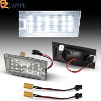 หลอดไฟ LED ป้ายทะเบียน LED อะไหล่รถยนต์1คู่สำหรับ Fiat 500อุปกรณ์เสริมสำหรับ Jeep Grand Cherokee ไฟส่องทะเบียนรถ