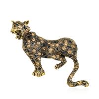 1 Piece Leopard Brooch Pins Enamel Animal Brooches for Women and Men New Year Gift