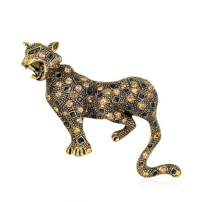 1 Piece Leopard Brooch Pins for Women and Men New Year Gift