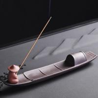 Creative Incense Holder Incense Holder Boat Old Men Fishing Incense Stick Burner Aromatherapy Ornament Home Decor