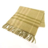 Burberry 100% cashmere scarf check scarf beige IBO37 Direct from Japan Secondhand