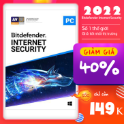 Bitdefender Internet Security 2023 1PC 1 Năm