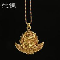 [COD]Nepal process tantric dharma dapeng dapeng bird pendant drop of pure copper gold wing pestle dorje pendant งานฝีมือเนปาล Tantric Protecting Law Dapeng Golden Wing Bird Dapeng Bird จี้ทองแดงบริสุทธิ์ Vajra เจียง Mochu จี้