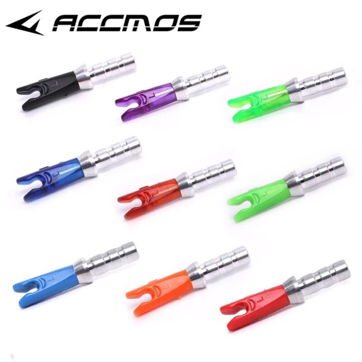 36pcs Arrow Pin Nocks Size L Arrow Nock +Aluminum Pin For ID 4.2 mm 6.2