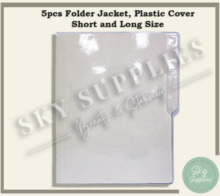 5pcs Folder Jacket, Plastic Cover Short and Long Size Lazada PH