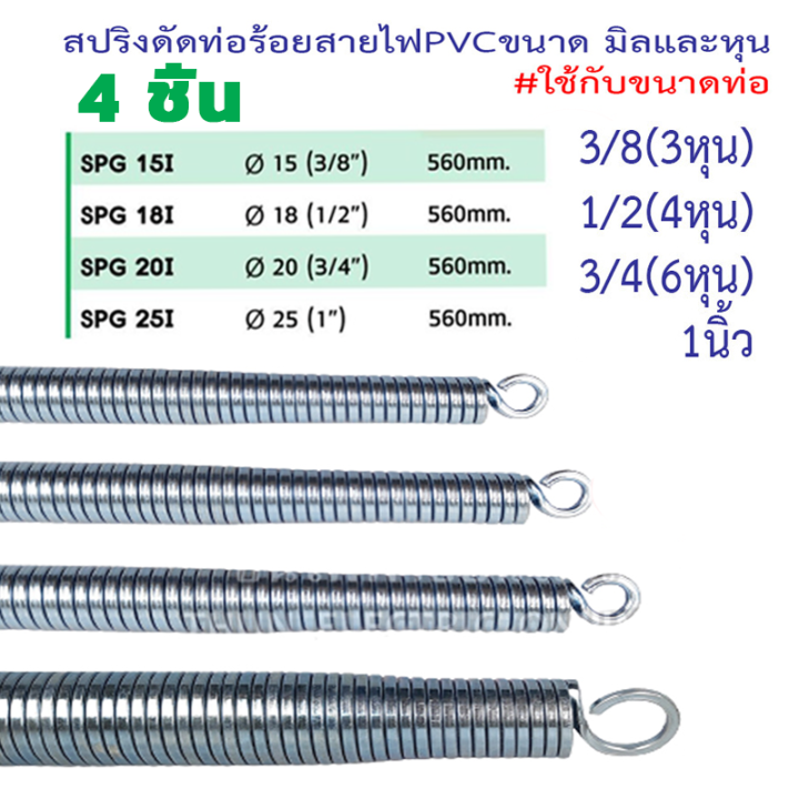 4-ชิ้น-ชุด-สปริงดัดท่อ-ร้อยสายไฟ-สำหรับท่อ-3-8-1-2-3-4-1-3หุน-4หุน-6หุน-1นิ้ว-ที่ดัดท่อ-pvc-หน่วย-นิ้ว-หุน-ใช้สำหรับท่อ-แบบมิล-มม-แบบหุน-สปริงดัดท่อ-สปริงดัดท่อร้อยสายไฟ-สปริงดัดท่อpvc