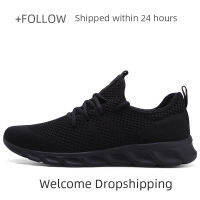 Men Light Running Shoes Breathable Lace-Up Jogging Shoes for Man Sneakers Anti-Odor Mens Casual Shoes Drop Shipping