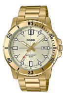 Casio Standard นาฬิกาข้อมือผู้ชาย สายสแตนเลส รุ่น MTP-VD01G,MTP-VD01G-9E - สีทอง