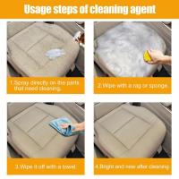 Leather Cleaning Foam Spray Super Cleaner Leather Cleaning Foam Spray Sprayable Leather Cleaner Effective Car Interior Cleaner Best For Detailing Carpet Leather accepted