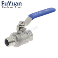 304 Stainless steel ball valve 1/4 3/8 1/2 3/4 Female Male Thread Valve Connector Joint  Pipe Fitting Coupler Adapter