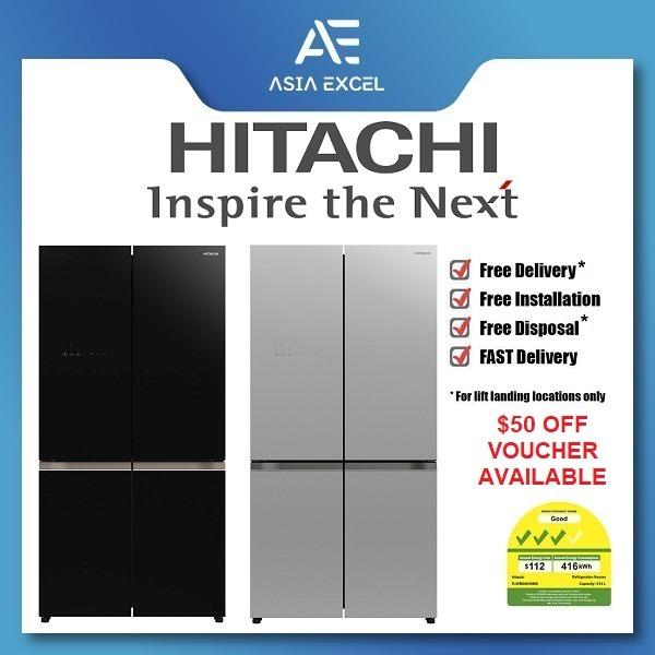 hitachi 4 door fridge rwb640v0ms gbk