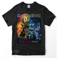 เสื้อยืดพรีเมี่ยมเสื้อยืด พิมพ์ลายวงร็อค iron maiden 7th the future past พรีเมี่ยม สําหรับผู้หญิง