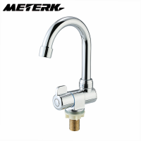 METERK Deck/ติดผนังหมุน RV Faucet ก๊อกน้ำห้องครัวระดับไฮเอนด์สำหรับ Camper ที่พักผ่อนหย่อนใจรถ Motorhome Travel Trailer