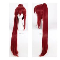 Fairy Tail Erza Scarlet Cosplay Wigs 100cm Long Red Heat Resistant Synthetic Hair Wig + Wig Cap