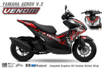 สติ๊กเกอร์แต่งลายรถ YAMAHA AEROX V.2 ลาย Venom