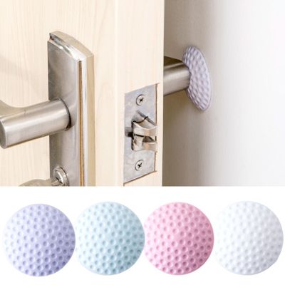 【cw】 Silent Door Rear Stickers Rubber Protection Cushion Wall Anti Collision Doorknob rear Handle Bumpers ！