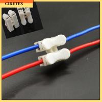 CIRETEX 30PCS ทนทาน เร็ว คุณภาพสูง สายเชื่อมต่อสปริง เทอร์มินัลบล็อก ที่หนีบสาย 2p CH2