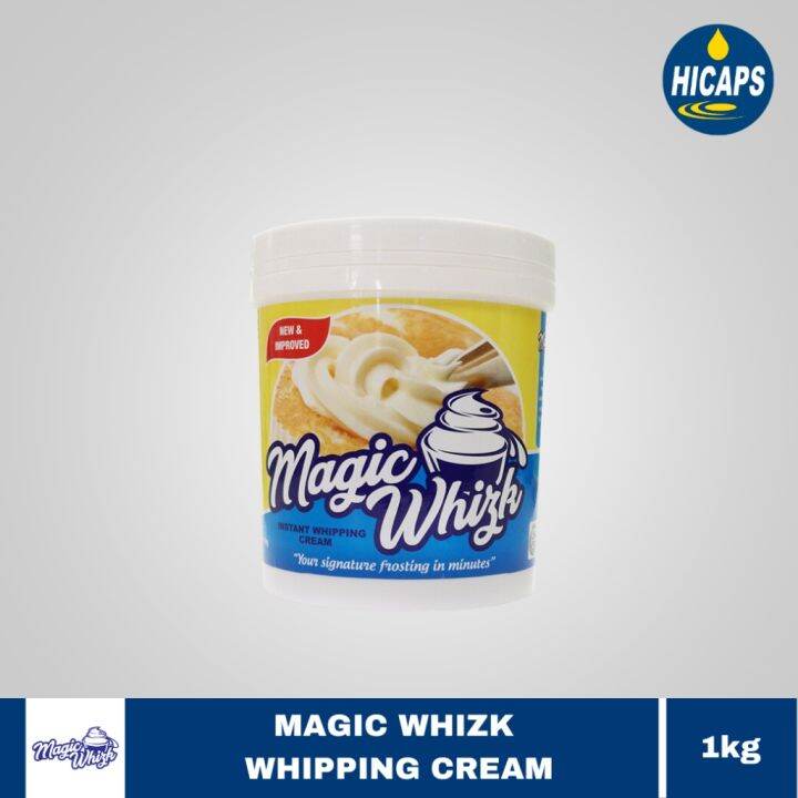 Hicaps Magic Whizk Instant Whipping Cream 1kg Tub SEPT 13 2023 EXPIRY