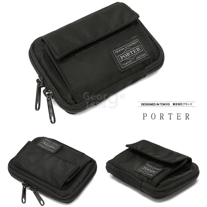 porter-กระเป๋าสตางค์-ไนล่อน-มีซิป-สําหรับผู้ชาย