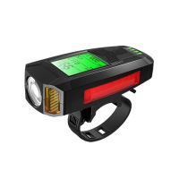 Front Bike Light USB Charge Bicycle Light with Speedometer Odometer LCD Screen MTB Flashlight Cycling Headlight Bike Accessories