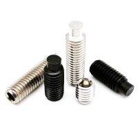 M2.5 M3 M4 M5 M6 M8 DIN915 304 Stainless Steel Black Grade 12.9 Hex Hexagon Socket Set Screw With Dog Point Grub Convex End Bolt