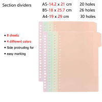A5B5A4 Loose Leaf Notebook PVC Cover Binder 60 Sheets DotLineBlankGrid Refillable Office School Journal Supplies Stationery