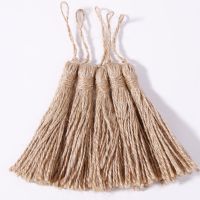 【YF】◈  5pcs Jute Tassels for Crafts Rope Hemp Tassel Curtain Decorations