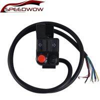 SPEEDWOW ไฟหน้าซ้ายติดมือจับรถจักรยานยนต์7/8 "22Mm,Sakelar Klakson เลี้ยวปุ่มกด BMW GS ฮอนด้ายามาฮ่า