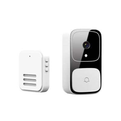 Smart Doorbell Wifi Wireless Call Two-Way Intercom Camera Phone Remote Video Home Protection Night Vision Bell Camera White Plastic