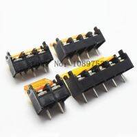 5Pcs HB-9500 2P-10P 9.5mm Barrier Terminal Block Connector with Cover PCB Mount