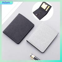 ADAM Simple Small Canvas Card Holder Men Short Wallet Multi-functional Mini Coin Purse