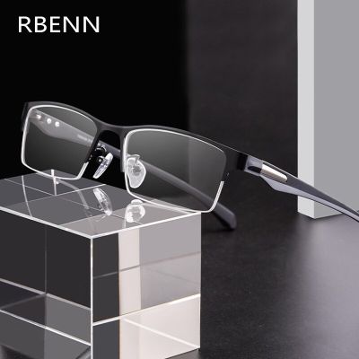 RBENN Big Size Business Mens Reading Glasses High Quality Half Frame Anti Blue Light Computer Reader +1.50 1.75 2.25 2.50 2.75