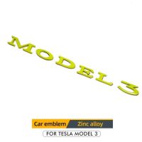 สติกเกอร์ติดรถ2021 Model3ใหม่สำหรับ Tesla Model 3 S X Y อุปกรณ์เสริมป้ายตัวอักษรโมเดลสามโลโก้