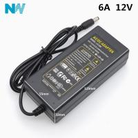 【big-discount】 อะแดปเตอร์แปลงไฟ12V6A AC 100V-240V 72W DC 12V 6A ปลั๊กไฟสำรอง DC