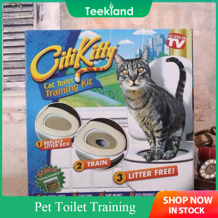 Teekland Pet Cat Toilet Training Systems Professional Cat Litter Toilet