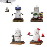 Christmas Tree Pendant 4pcs 2D Mini Snowman Pendant for Christmas Decor Multifunctional Car Pendant Home Decoration Christmas Tree Pendant Ornament for Home Door Wall Decoration great gift