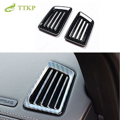 ┅♨❍ 2pc ABS Carbon Fiber Color Air Conditioning Dashboard Vent Cover Fit for Ford Ranger Everest Endeavour 2015 2016 2017 2018 2019