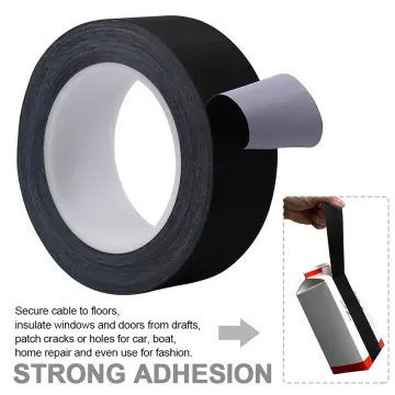 Black Gaffer Tape No-Residue Non-Reflective Easy Tear Book Repair Bookbinding  Tape Matte Gaff Stage