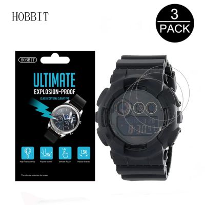 3Pcs Watch Screen Protector for Casio G-Shock GD100 GD-100 GD-120 GA-100 GA-100TS GA-100MB GA-100CM GD-120CM GD350 Watch Film Screen Protectors