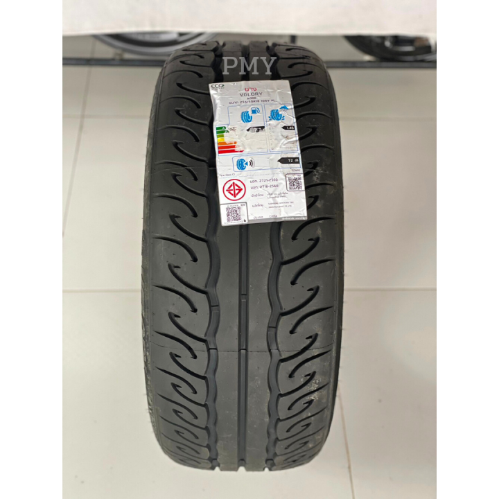 255-50r18-ยางรถยนต์-ยี่ห้อ-vglory-รุ่น-a008-ล็อตผลิตใหม่ปี23-ราคาต่อ1เส้น-ยางซอฟ-ยางแต่งซิ่ง-ราคาพิเศษ-พร้อมส่งฟรี