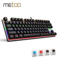 New Metoo Professional Gaming Mechanical Keyboard Anti-ghosting Mix Backlit RU Spanish USB Wired for pc notebook .