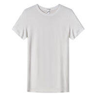 HOM (ออฮ์ม)  รุ่น 200883-0003 เสื้อยืดคอกลมTee-Shirt Crew Neck Modalผ้านุ่ม ซับเหงื่อ ใส่ลำลองหรือเป็นเสื้อทับ